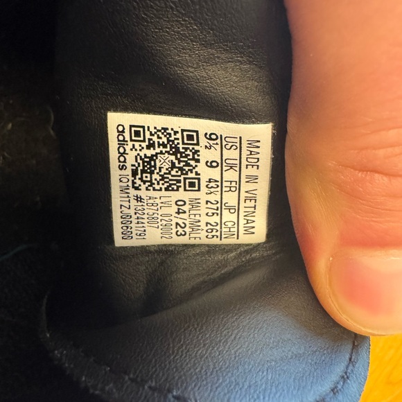 Adidas Samba Black with White Stripes Men's Sneakers - Picture 5 of 5